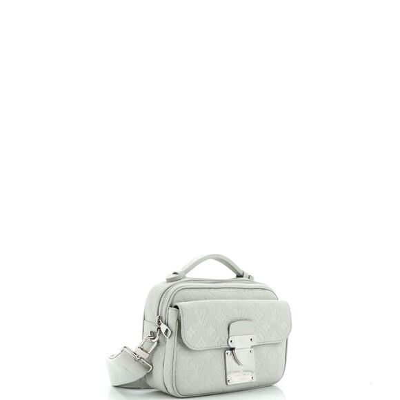 Louis Vuitton S Lock Messenger Bag Monogram Taurillon Leather Green - Picture 2 of 8